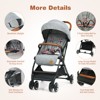 Infans Lightweight Baby Stroller Aluminium Frame w/ Net for Travel Gray - 4 of 4