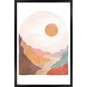 Trends International Reinders: Abstract - Mountain Landscape Framed Wall Poster Prints - 1 of 4