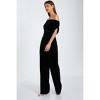QUIZ Women's Bardot Velvet Jumpsuit - 3 of 4