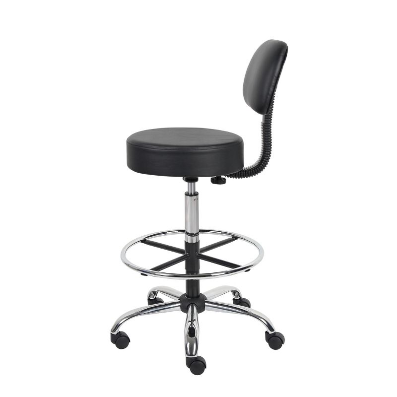 Medical/Drafting Stool with Back Cushion - Boss Office Products, 5 of 12