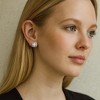 Hollywood Sensation White Gold Crystal Stud Earrings for Women - 2 of 4