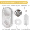 Dog & Cat Food and Water Dispenser Set, Double Dog & Cat Bowls with Steel Bowl, Pet Refillable Water Bowl - 3 of 4