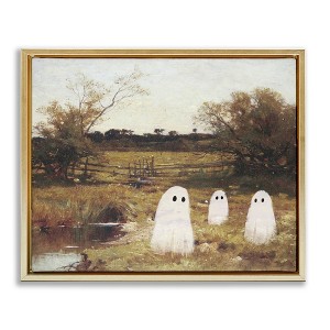 Stupell Industries Ghosts in Traditional Countryside Floating Frame Canvas Wall Art - 1 of 4