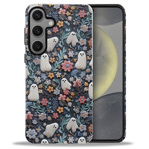 BONGEEK Case Compatible with Samsung Galaxy S24 FE,Scratch Resistant Hybrid 2-Layer Hard Shell Bright Phone Case, Floral - 1 of 4