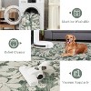 coucheta Multi-size Area Rug with Non-Slip Backing, Botanical Floral Leaf Printed Accent Stain-Resistant Carpet for Living Room, Bedroom, Kitchen - 4 of 4