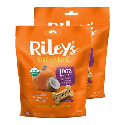 Riley's Organics Pumpkin & Coconut Large Bone Dog Treats