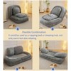 Vynxaria Gray Human Dog Bed Lazy Sofa Couch 5 Adjustable Positionsuit to put in bedroom - 4 of 4
