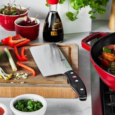 ZWILLING TWIN Signature Chinese Chef Knife, Chinese Cleaver Knife, 7-Inch, Stainless Steel, Black - Thumbnail 3