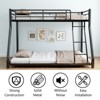 LOVMOR Full XL Over Queen  Heavy Duty Bunk Bed for Adults with Ladder and Full Length Guardrail for Adults,Teens,Kids - 4 of 4
