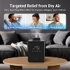 Livatro 3L Stainless Steel Warm Mist Humidifier, Easy Clean, Warm Steam, Sleep Mode & Auto-off, Healthy Air for Bedroom & Living Room - Black - 4 of 4