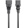 Monoprice Extension Cord - 4 Feet - Black | IEC-320-C14 to IEC-320-C13, 16AWG, 13A, 3-Prong, SVT - 2 of 4