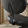 TopComfy Accent Chairs Meditation Chair Plus Cross Legged Chair with Wheels ADHD Chair Criss Cross Desk Chair for Bedroom, Black, 36.2"*27.9"*41.3" - 3 of 4