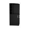 NicBex Buffet Cabinet with Storage 42" Tall Corner Bar Cabinet Sideboard Cabinet with 8 Bottle Cubbies and Double Door for Living Room - 4 of 4