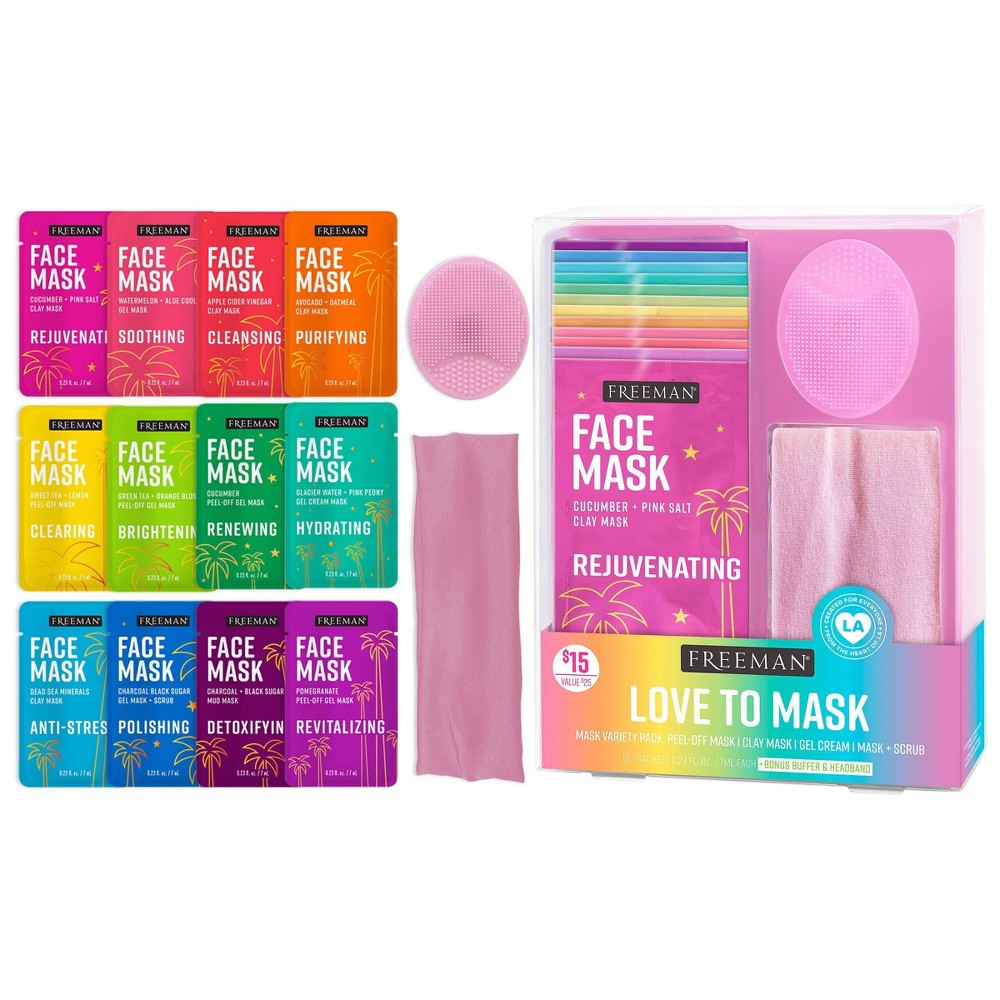 Photos - Cream / Lotion Freeman Love to Mask Kit - 0.24 fl oz/14ct 