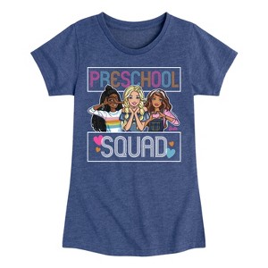 Girls' - Barbie - Preschool Squad Fitted Short Sleeve Graphic T-Shirt - 1 of 4