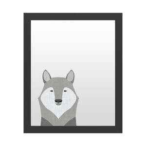 Trademark Fine Art Dry Erase Marker Board with Printed Artwork - Annie Bailey Art 'Gray Wolf' White Board - 1 of 4