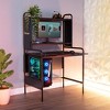 Icarus Gaming Desk Black - X Rocker: Ergonomic Design, Cable Management, Steel Frame, PC Tray - 2 of 4