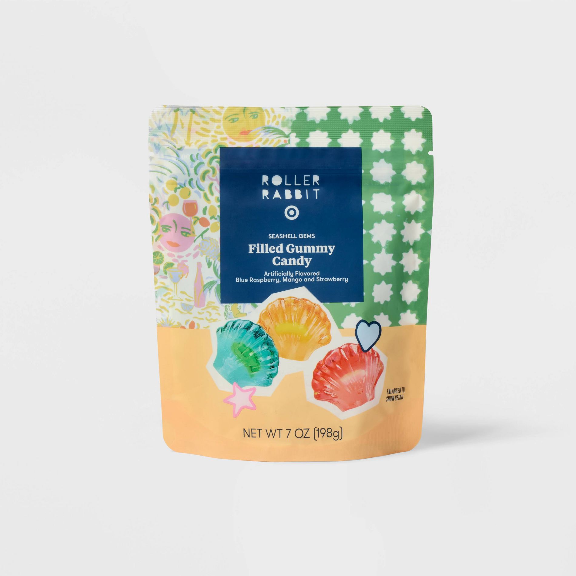 Mermaid Gem Gummy Strawberry, Blue Raspberry, & Mango - 7oz - Roller Rabbit x Target