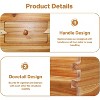 10 Frame Medium Super Beehive Box, Honey Super Bee Box w/Acrylic Window Dipped In 100% Beeswax, Wax Coated Bee Hive with Frames & Foundations Sheets - 3 of 4