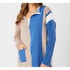 Women's Two Tone Stripe Detail Jacket - Angel Apparel - 2 of 4