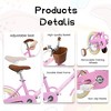 Kids Bike, 12 Inch Toddler Bicycles with Removable Training Wheels, Coaster Brake & Front V Brake, Children Bicycle For 2-3 Years Old Kids & Toddler - image 4 of 4