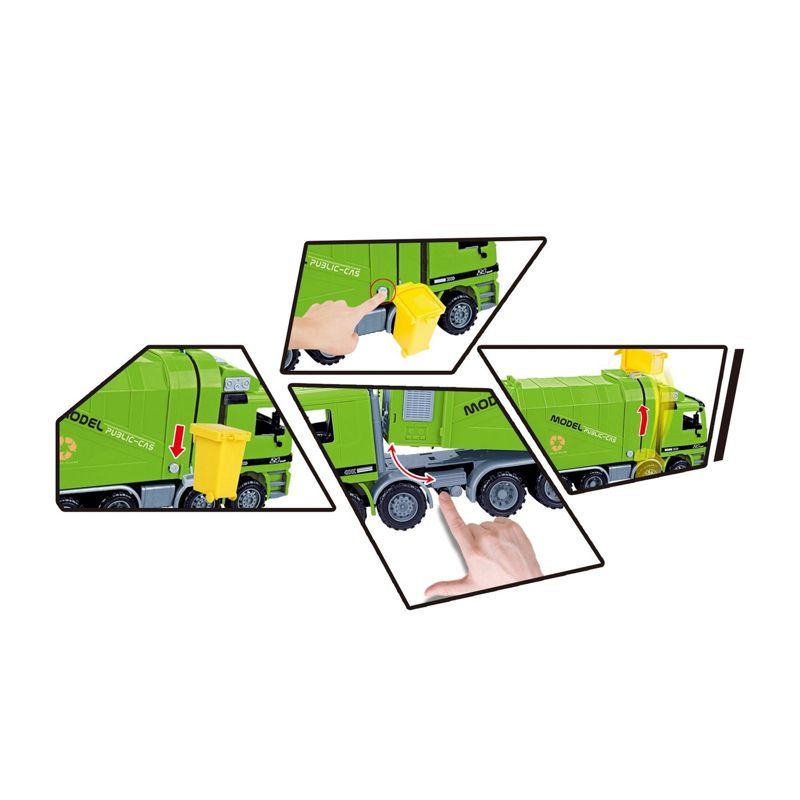 Insten 14" Recycling Garbage Truck with Friction Power, Vehicle Toys for Kids, 3 of 4