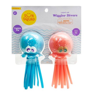Kids' Water Wiggler Light Up Divers 2pc - Sun Squad™