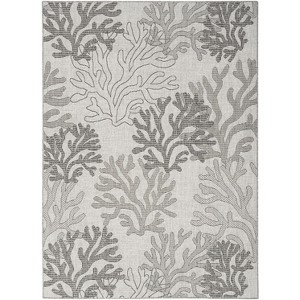 Nourison Garden Oasis Nautical Coral Beach Outdoor Rug - 1 of 4
