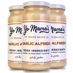 Yo Mama's Roasted Garlic Alfredo Sauce - 3ct / 48oz - 1 of 4