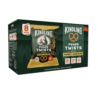 Kindling Power Twists Honey Mustard Pretzels - 1.06oz/8pk