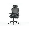 TiramisuBest Ergonomic Black Mesh Office Chair with Adjustable Lumbar, Headrest & 3D Armrests, Tilt Function - 3 of 4