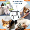 Coucheta 46" Dog Grooming Table, Foldable Dog Grooming Table for Dogs at Home, Portable with Adjustable Arms & Safety Noose, Mesh Tray & 330LBS - 3 of 4
