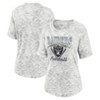 NFL Las Vegas Raiders Women's Oatmeal Heather Rolled Sleeve T-Shirt - 3 of 3