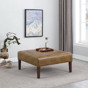 Square Coffee Table Ottoman - HomePop - 1 of 4