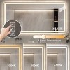 LED Bathroom Mirror,Makeup Mirror With Lights,Wall Mounted Anti-Fog Frameless Cosmetic Mirror With Light,Rounded Square Mirror -The Pop Home - 3 of 4
