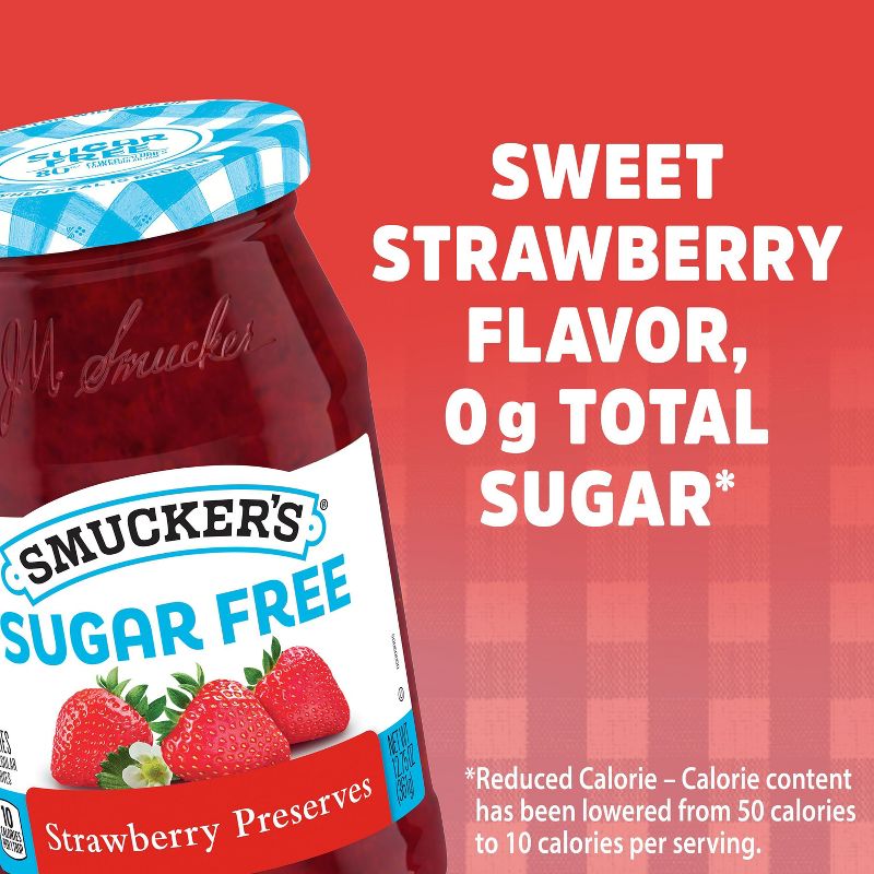 Smucker&#39;s Strawberry Sugar Free Preserves - 12.75oz, 4 of 8