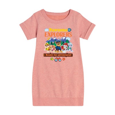 - Paw Patrol - Pawsome Explorers Graphic Short Sleeve Fleece Dress