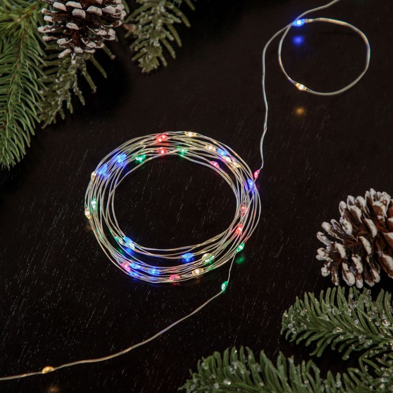 Northlight 100ct Multi-Color LED Micro Fairy Lights, 16ft Copper Wire, 1 of 5