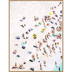 32" x 42" Beach Life by Urban Road Framed Canvas Wall Art Print - Amanti Art: Modern Lithograph, Polystyrene Frame - 1 of 4