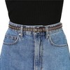 Allegra K Women's Belt PU Leather Skinny Plus Size Punk Rock Style Grommet Waist Belts - 4 of 4
