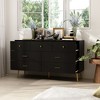 Famapy Modern 7 Drawers Dresser with Gold Metal Legs - 3 of 4