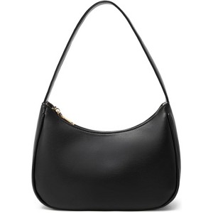 FATMOON Women's Shoulder Bag, Cute Tote Handbag Mini Clutch Purse with Zipper Closure - PU Leather Crossbody Bag for Daily Use - 1 of 4