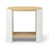 Round Coffee Table, Modern Side Table With 2-tier Storage Shelf, Multiple Tier Center Table Sofa Table For Home Office Living Room Reception Room - 2 of 4