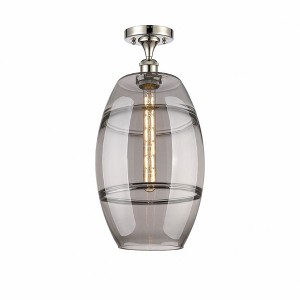 Vaz - 1 Light Semi-Flush Mount In Industrial Style-19.75 Inches Tall and 10 Inches Wide - 1 of 1