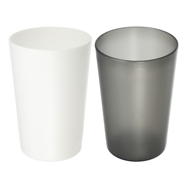 Unique Bargains Bathroom Toothbrush Tumblers PP Cup for Bathroom Kitchen 4.92''x3.03'' 2pcs, 1 of 7