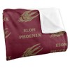 Elon University Logo Pattern Silky Touch Blanket White 50x60 - 3 of 4