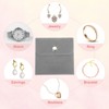 Unique Bargains Velvet Portable Earrings Bracelets Snap Button Jewelry Storage Bag 12 Pcs - 4 of 4
