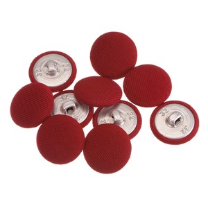 Unique Bargains Round Metal Sewing Cloth Covered Button 10 Pcs - 1 of 4