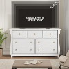 Nasitip Drawer Dresser-Boho Dresser with Curved Legs, Rattan Accents for Living Room, Bedroom Entryway or Balcony - 2 of 4