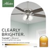 Hunter Fans 52" Amberlin Lighted Ceiling Fan Brushed Nickel Greyed Walnut Blades - 3 of 4